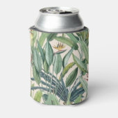 Groen tropisch Oerwoud Banaan Strelitzia Blikjeskoeler (Blikje Achterkant)