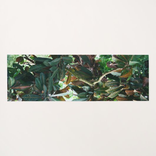 Groen tropisch Oerwoud Yogamat (Achterkant (horizontaal))