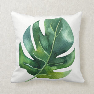 Groen Tropisch Palmblad Botanisch Eiland Chic Kussen