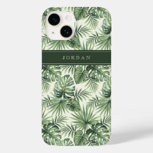 Groen Tropisch Palmblad Patroon Case-Mate iPhone 14 Hoesje