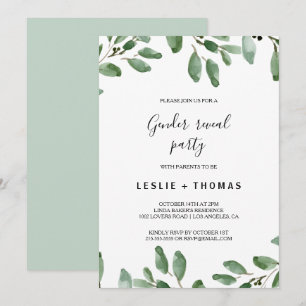 Groen Tropische Eucalyptus Geslacht Onthulling Par Kaart