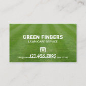 Groen vakgebied voor graszorg en landschapsontwerp visitekaartje (Voorkant)