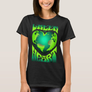 Groen van harte Eco milieuvriendelijk Retro T-shirt