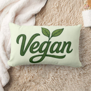Groen Vegan Lumbar Sierkussen Kussen