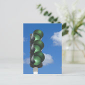 Groen verkeerslicht - Briefkaart (Staand voorkant)