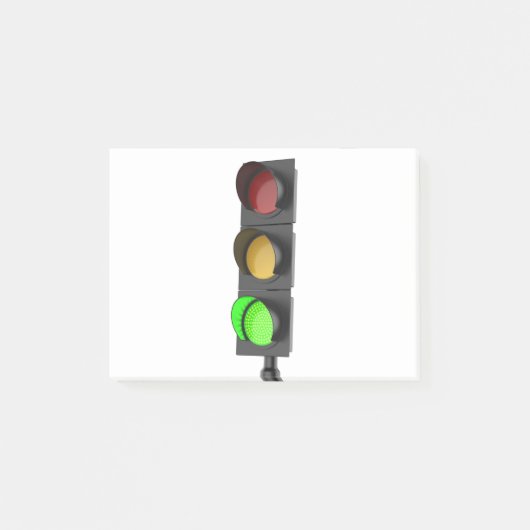 Groen verkeerslicht post-it® notes (Voorkant)