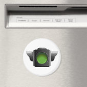Groen verkeerslicht voor klassikaal beheer magneet (Insitu (Vaatwasser))