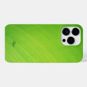 Groen verloop Banaan blad textuur patroon naam iPhone Hoesje (Achterkant horizontaal)