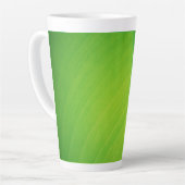 Groen verloop Banaan blad textuur patroon naam Latte Mok (Linkerhoek)