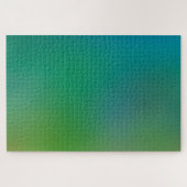 Groen verloop fris bokeh vervaging minimalistisch legpuzzel (Horizontaal)