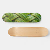 Groen vers bamboeweefsel skateboard (Horizontaal)