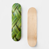 Groen vers bamboeweefsel skateboard (Voorkant)