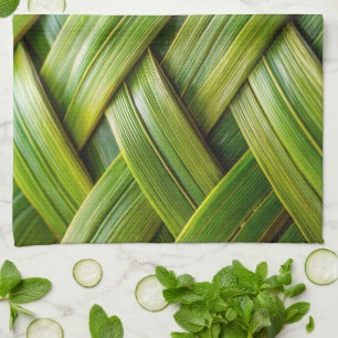 Groen vers bamboeweefsel theedoek