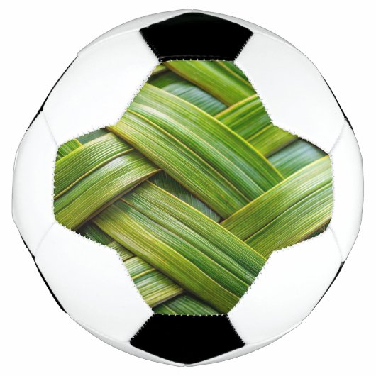 Groen vers bamboeweefsel voetbal (Voorkant)