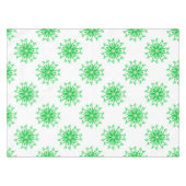 Groen vers bloemmotief tafelkleed (Voorkant (Horizontaal))