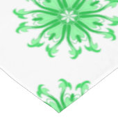 Groen vers bloemmotief tafelkleed (Gekanteld)