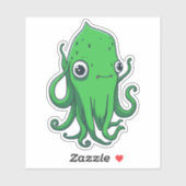 Groen vierkant sticker (Vel)