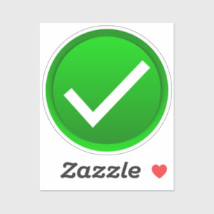 Groen vinkje sticker