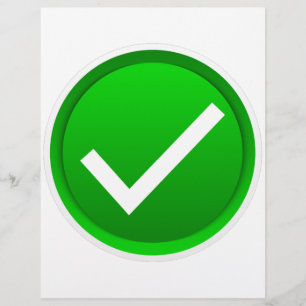 Groen Vinkje Symbool Flyer