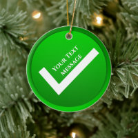 Groen vinkje symbool Kerstmis