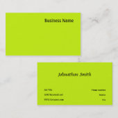 Groen Visitekaartje (Voorkant / Achterkant)