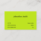 Groen Visitekaartje (Achterkant)