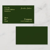 Groen Visitekaartje (Voorkant / Achterkant)