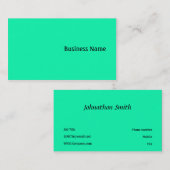 Groen Visitekaartje (Voorkant / Achterkant)