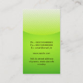 groen visitekaartje (Achterkant)