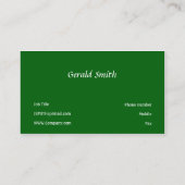 Groen Visitekaartje (Achterkant)