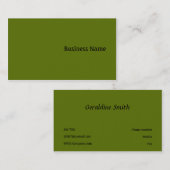 Groen Visitekaartje (Voorkant / Achterkant)