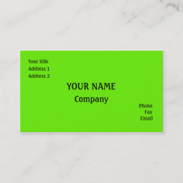 Groen Visitekaartje