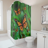 groen vlinderdouchegordijn douchegordijn (In situ)