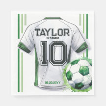 Groen Voetbal Sport Jongen Jersey Kids Verjaardags