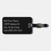 Groen Volleybalsportpatroon Bagagelabel (Achterkant horizontaal)