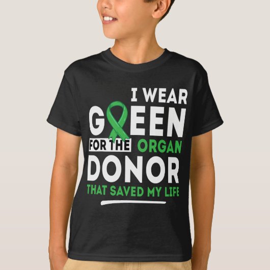 Groen voor de orgaandonor - Transplantatie van de T-shirt (Voorkant)
