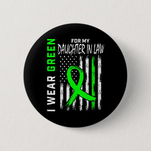 Groen voor mijn dochter in de wet Nierziekte Aware Ronde Button 5,7 Cm