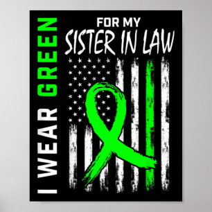 Groen voor mijn zuster in Law Kidney Disease Aware Poster