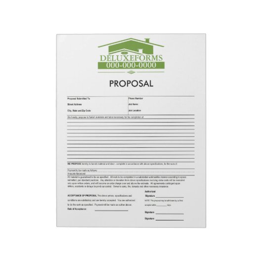 Groen voorstel voor een routekaart notitieblok (Gedraaid)