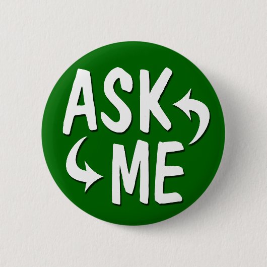 Groen vraag me Button / Pijlen (Voorkant)