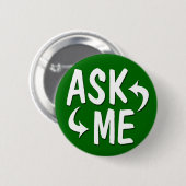 Groen vraag me Button / Pijlen (Voorkant /achterkant)