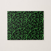 Groen vraagteken legpuzzel (Horizontaal)