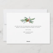 Groen vrolijke kerst bewegende aankondiging (Achterkant)