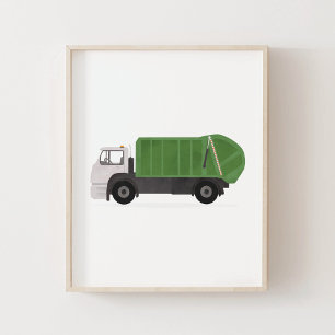 Groen vuilnis Vrachtboeien Bedroegdecor Poster