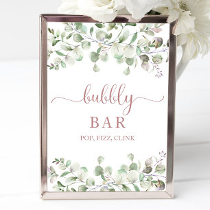 Groen Waterverf Bruisende Bar Knal Fizz Klink Bord Poster