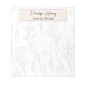 Groen Waterverf Business Custom Modern Notitieblok (Voorkant)