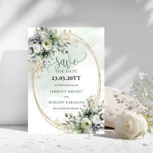 Groen Waterverf Saliegroen Save The Date