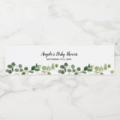 groen Waterverf waterflesetiket Waterfles Etiket (Enkel label)