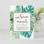 Groen We hebben verplaatst Bewegende Aankondiging  (Staand voorkant)