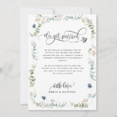 Groen, We Zijn Getrouwd Huwelijksaankondiging Kaart (Voorkant)